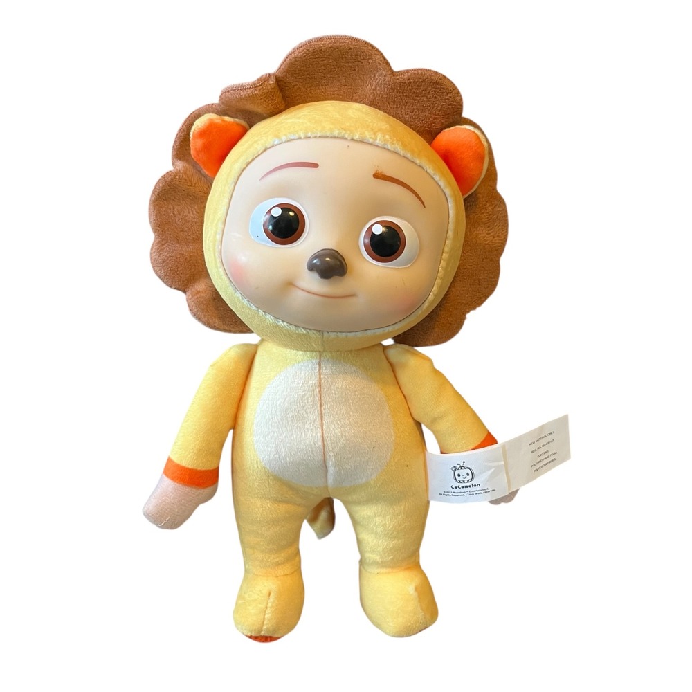 Cocomelon JJ Lion Costume Plush Doll 9 Inch Moonbug Entertainment Yellow Lion